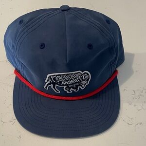 Blue Cap with Red Trim